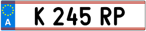 Trailer License Plate